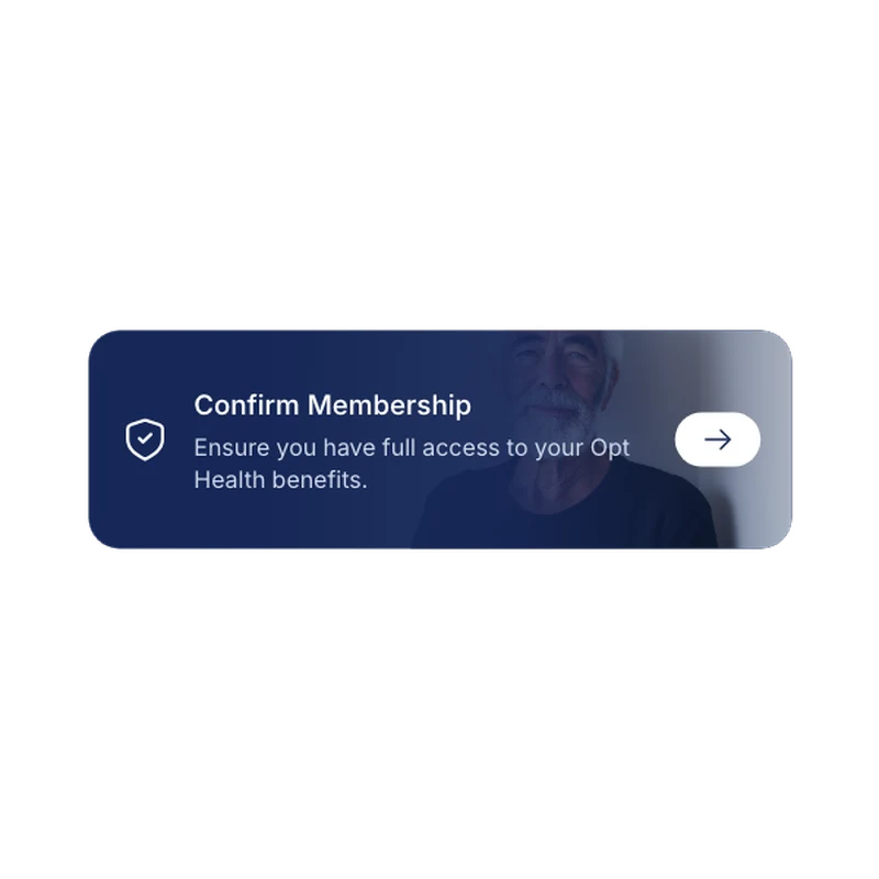 Health task card interface component