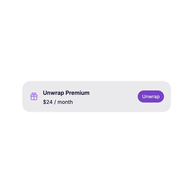 Membership banner interface component