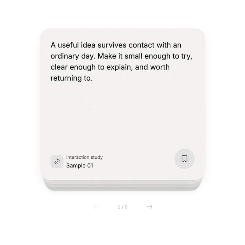 Napkin stack interface component