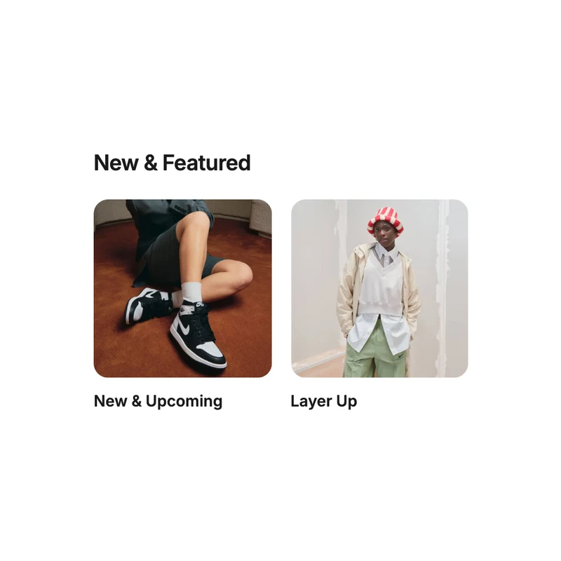 New and featured interface component