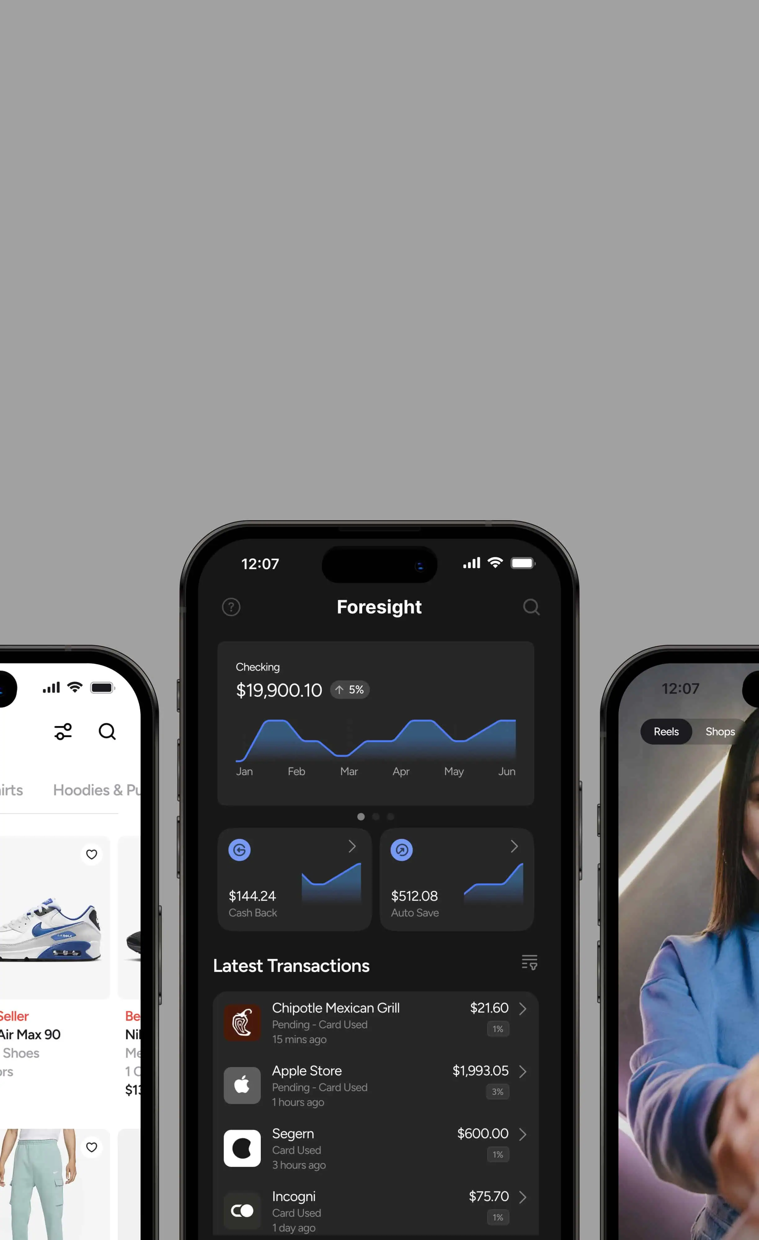 Segern Interfaces design-system screens shown across Apple devices.